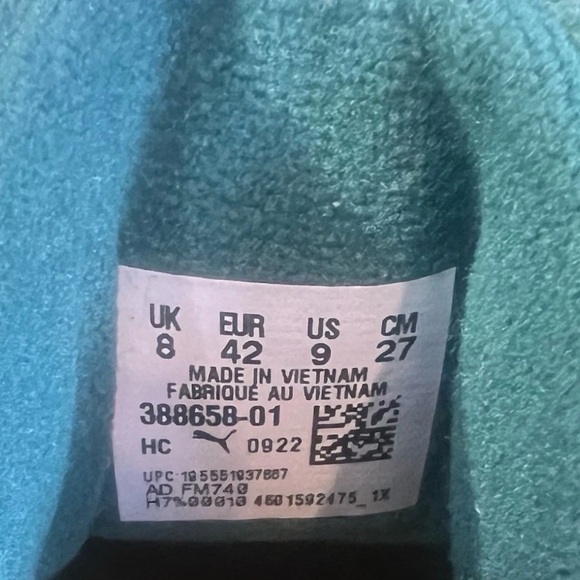 Puma R698 Super Set W/Steiff Plushie Evergreen Sun Yellow Sneakers - Picture 9 of 9